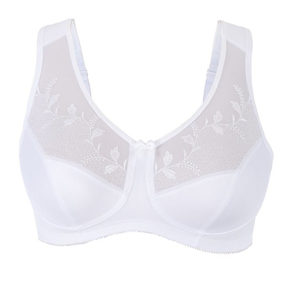 Glamorise Other - Set of 3! 52F Glamorise SOFT SHOULDERS Bra (MINIMIZER) Wireless WHITE NEW